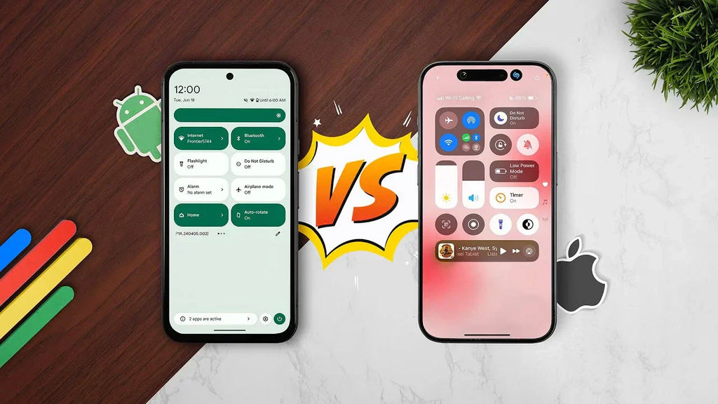 أندرويد 15 مقابل iOS 19